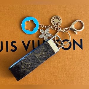NEW - Repurposed Upcycled Custom Handmade Loop Keychain